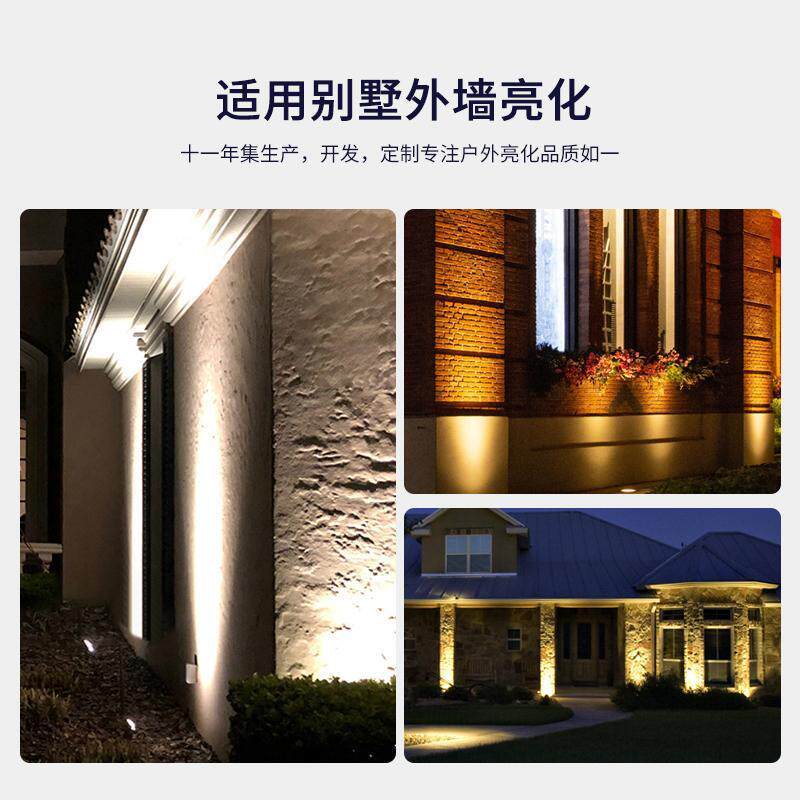 一束光led射灯聚光灯投光灯外墙别墅亮化户外防水罗马柱酒店超亮