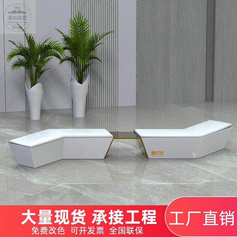 玻璃钢休闲椅商场座椅商业美陈拼接坐凳创意组合凳子广场长条坐凳