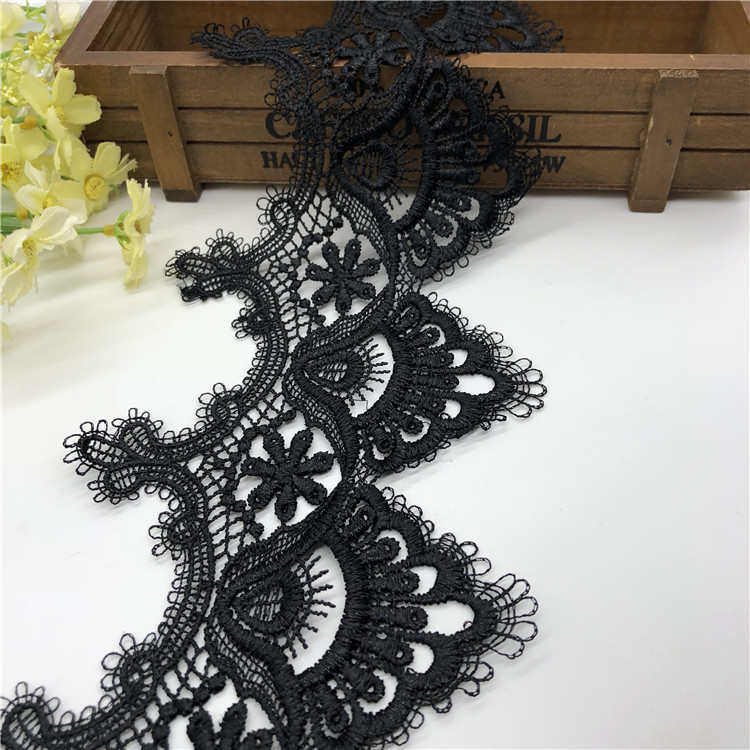 黑色宽刺绣花边 家居涤纶条码辅料 裙罢拼布蕾丝  沙发罩花边配料,居家布艺,花边,淘宝优惠券,粉丝福利购,淘宝优惠卷
