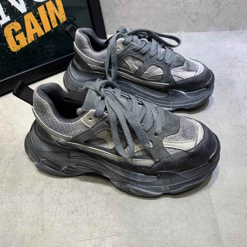 正品春in4s男鞋秋季202运新款潮流动休闲鞋真皮透气皮鞋男鞋子男