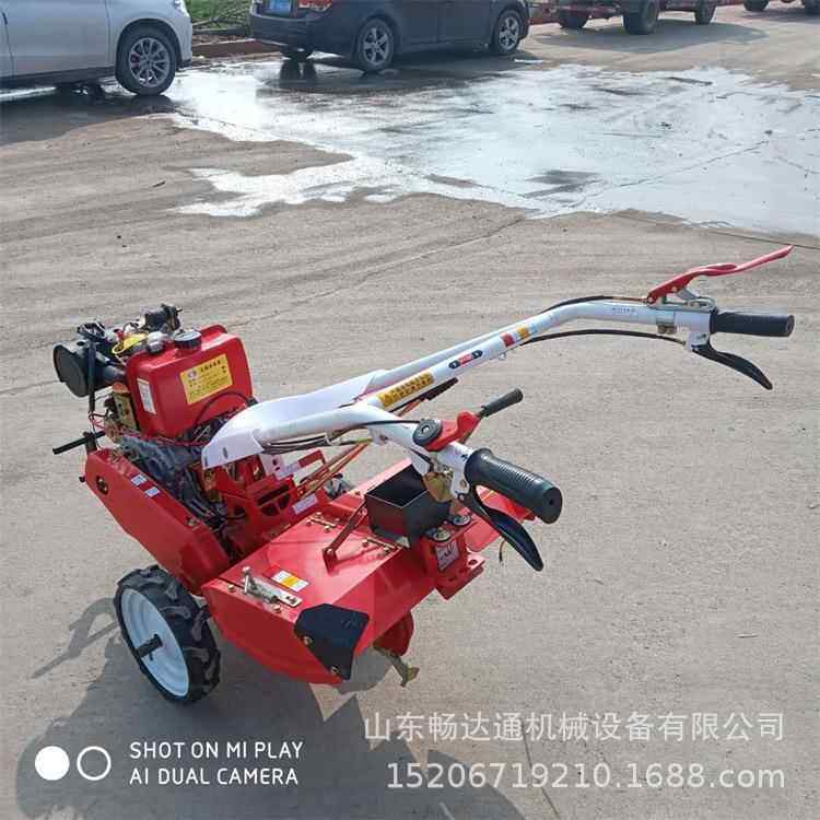 畅0达3通汽油驱四微耕机 小型手CDT-170扶旋耕机携带方便6