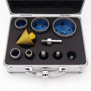 M14钎焊开孔器50mm倒角器套装金刚石石材瓷砖打孔角磨机钻头