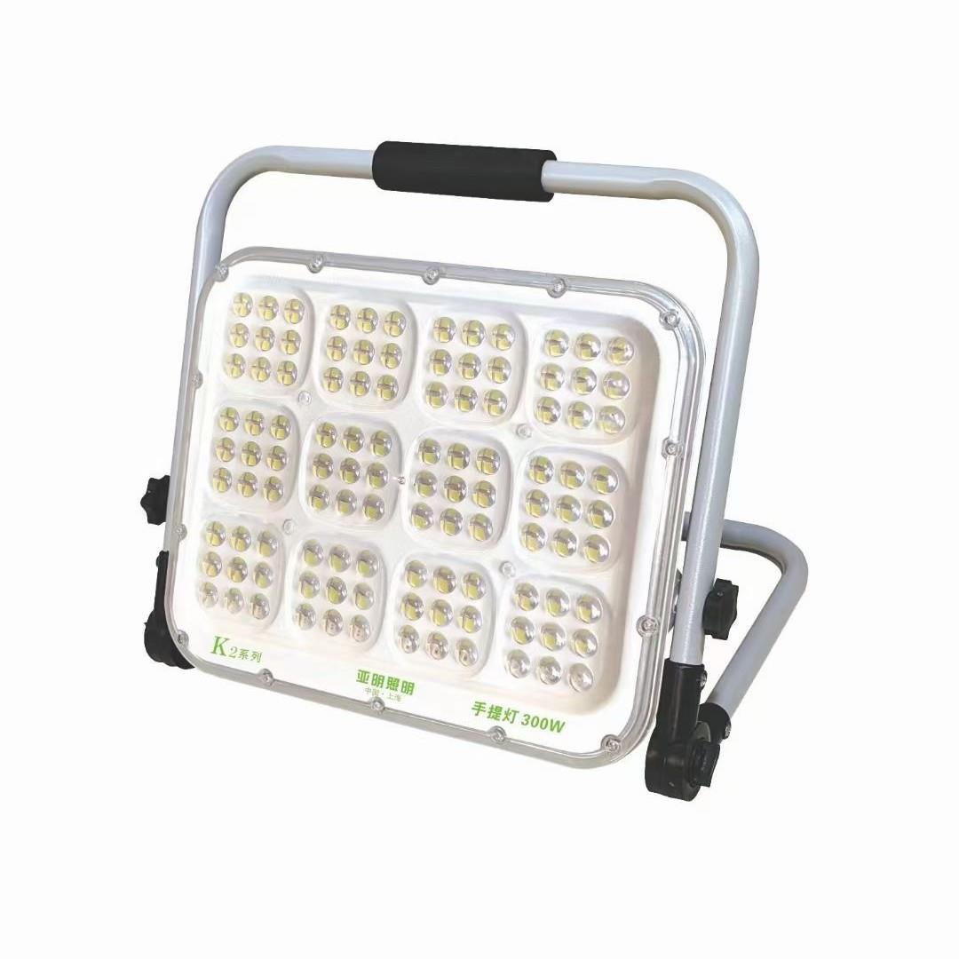 手提式LED投源光充100W200W电携货带户外露营照明灯灯应急泛光照