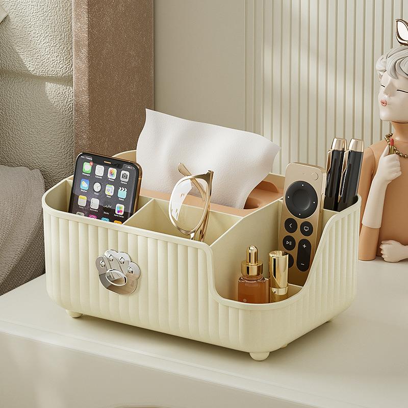 创意纸巾盒客厅轻奢家用餐厅纸盒遥控器茶几收纳盒可爱少女抽纸盒