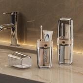 工厂直销收纳套装 旅游旅行洗漱杯牙缸三合一牙具漱霏遇牙刷 便携式