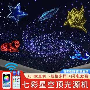 饰 星空顶灯室内满天星星空天花板家庭影院光纤吊顶酒吧ktv顶部装