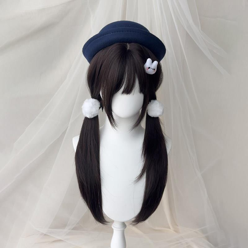 假发女长发高层次少萝风Lolita长直发日常仿真发黑茶色整顶全头套