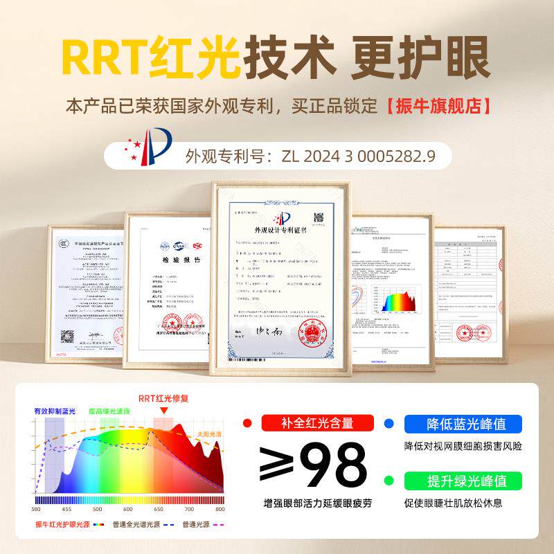 台灯大容量全光谱便携折叠床头台灯学生宿舍超长续航护眼充电台灯