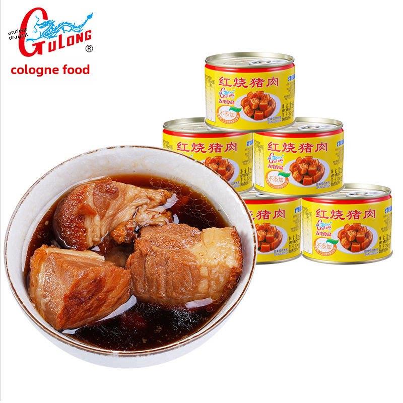 古龙红烧猪肉罐头方便速食卤味肉即熟食下酒饭小吃凉菜厦门特产