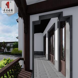 古建门楼门套线中式仿古砖青砖文化砖仿古街牌坊门楼垭口线门套线