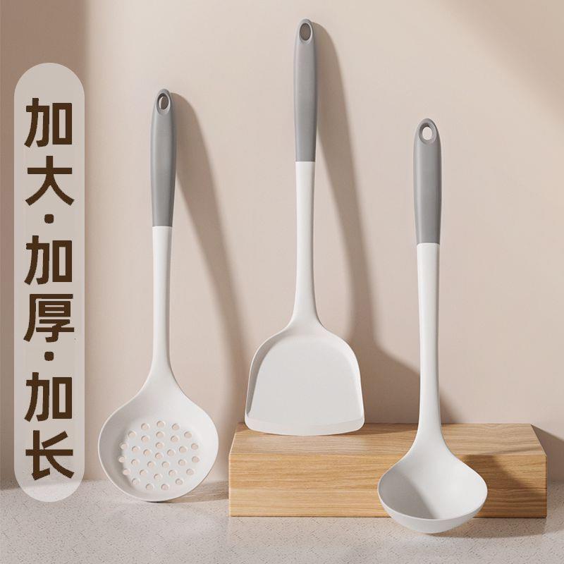 德国硅胶漏勺家用大漏勺食品级厨房饺子捞面勺疙瘩汤专用神器汤勺