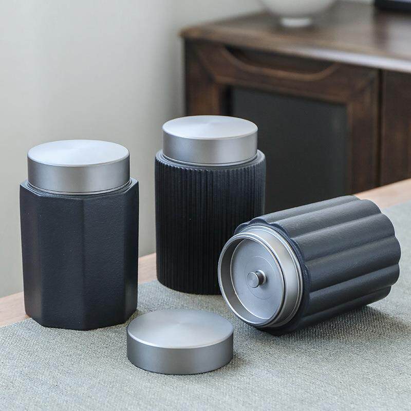 陶瓷小号茶叶罐便携旅行密封茶盒茶仓储物罐普洱罐红绿茶叶存茶罐