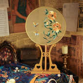 双面刺绣团扇古风扇子圆扇刺绣扇子双面绣团扇苏绣团扇成品苏绣扇