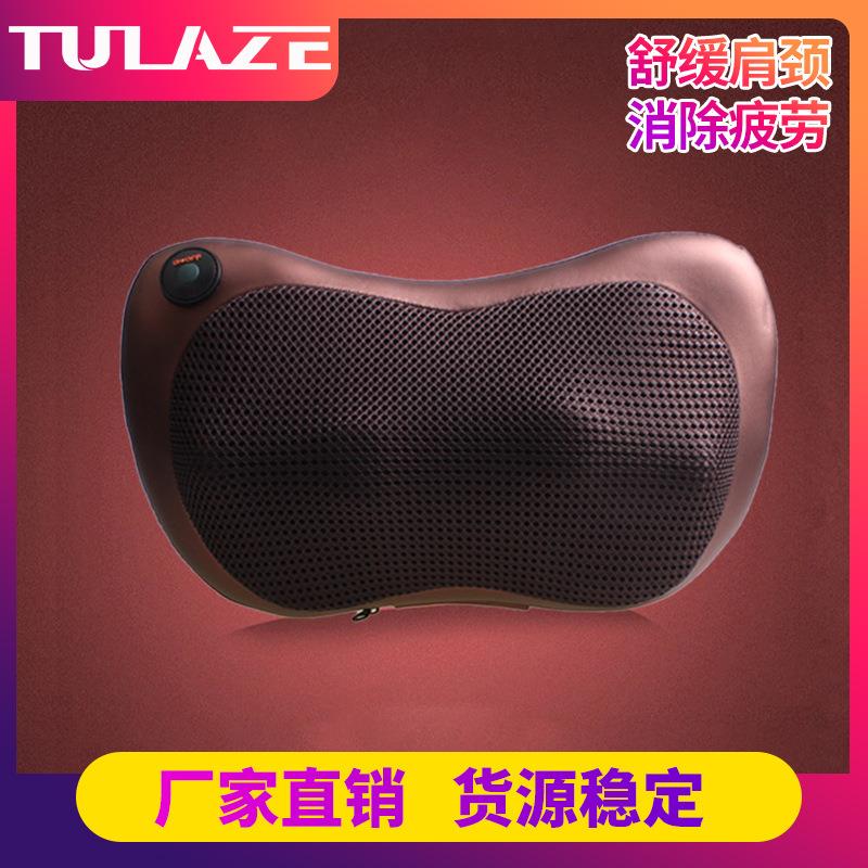 汽车头枕按摩枕腰部肩颈椎颈枕家用车载电动按摩仪多功能按摩器