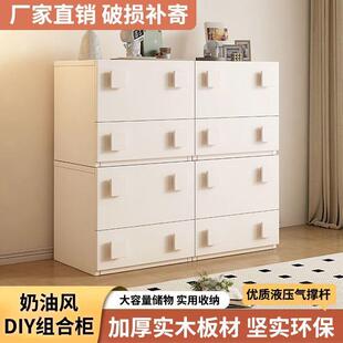 中古风复视柜客厅家用电组合柜物古风实木储落地卡门柜小户2型地