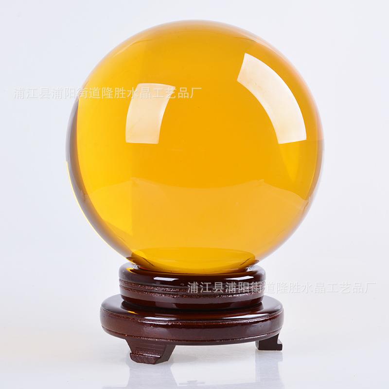 彩色球120mm 摄影道具球桌面摆件 内雕球工厂货源水晶球