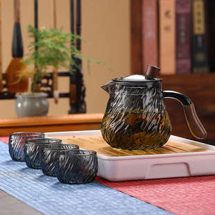 耐高温公道杯高档玻璃茶水分离泡茶壶功夫沏茶器办公室家用花茶壶