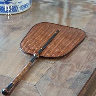 筇竹扇子竹编芭蕉扇团扇复古汉服百搭长柄舞蹈扇古风夏季纳凉蒲扇