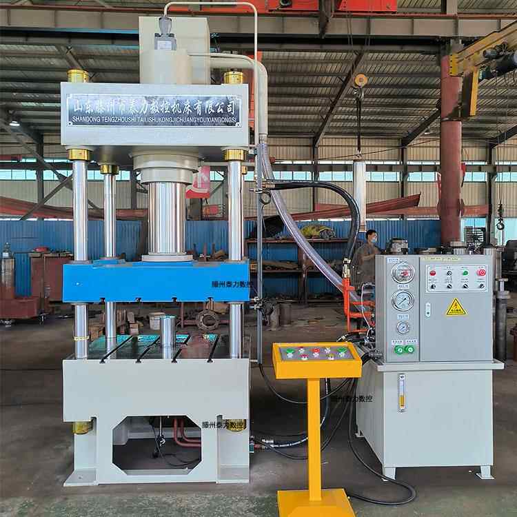 三梁四柱液压机200吨100吨参数定制粉末成型金属零件整形厂家直销