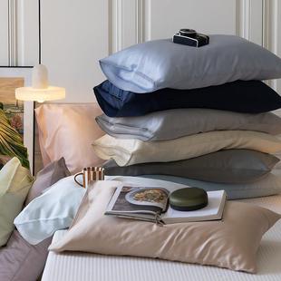 纯色枕套48x74cm新款 男女 2025 凉感60支兰精天丝枕头套一对装 夏季