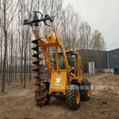 挖掘机改装 螺旋钻机打桩机房屋地基桥梁挖机改钻孔钻旋挖光伏护栏