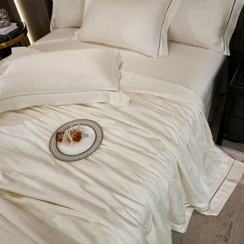 夏季新款兰精天丝提花轻奢家用床上用品夏被四件套学生宿舍单夏被