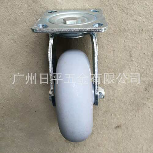 重型静音轮6寸150*50（MM）灰色TPR（人造橡胶）圆边万向轮