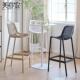 家用塑料吧椅现代简约靠背高脚凳餐厅咖啡厅高级感吧台椅岛台椅子