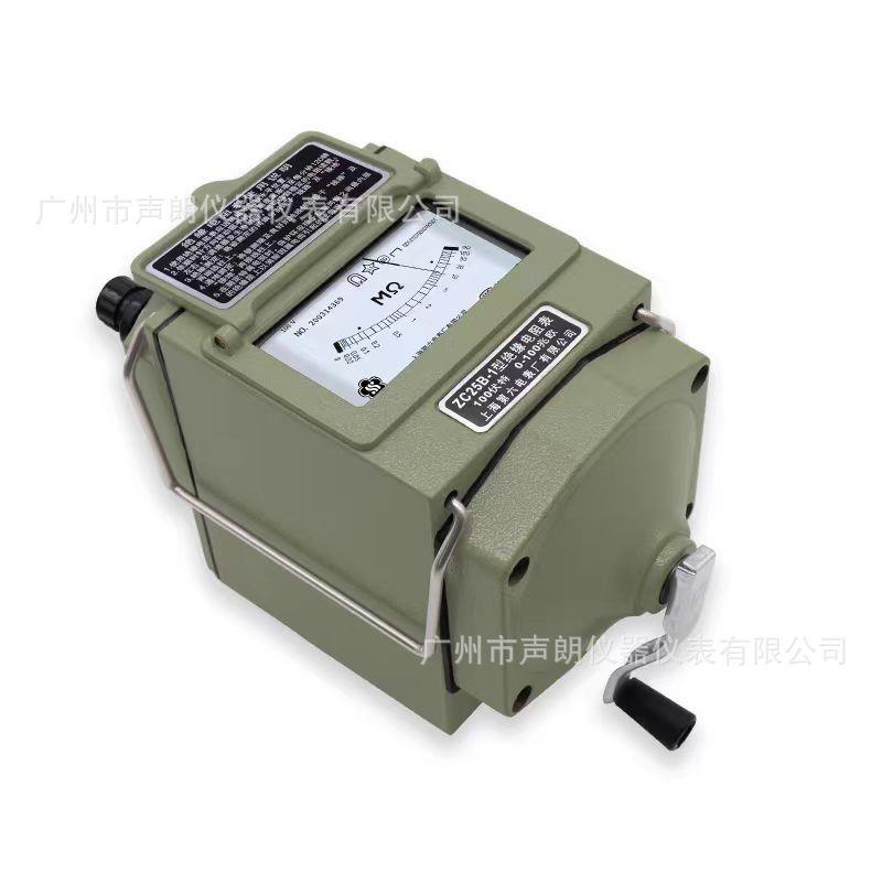 ZC25B-1牌上海第六电表厂100V绝缘电阻测试仪手摇兆欧表摇表