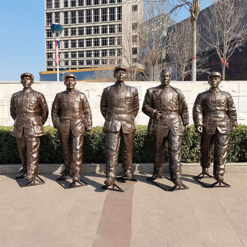 粟裕仿铜陈毅雕像谭震林雕塑邓小平塑像刘伯承铜像淮海战役五前委