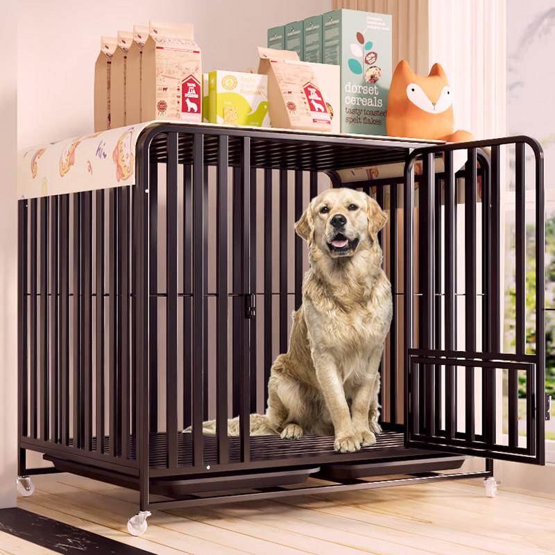 狗笼子大型犬金毛狗笼中型犬室内小型犬方管宠物笼子狗别墅带厕所