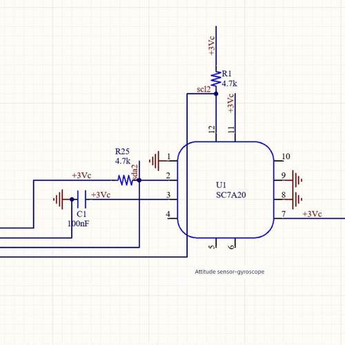 士兰微SC7A20TR 12位高精度数字三轴传感器模块加速度模块送源码