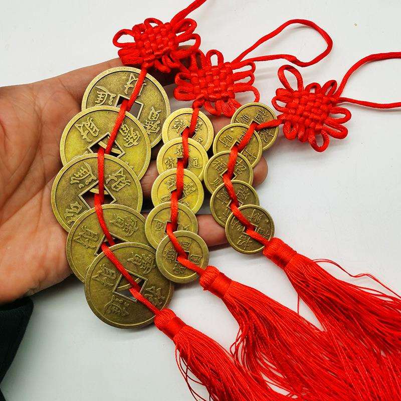 新款招财进宝铜钱合金铜钱龙凤铜币开运通宝吉祥如意币金属工艺品