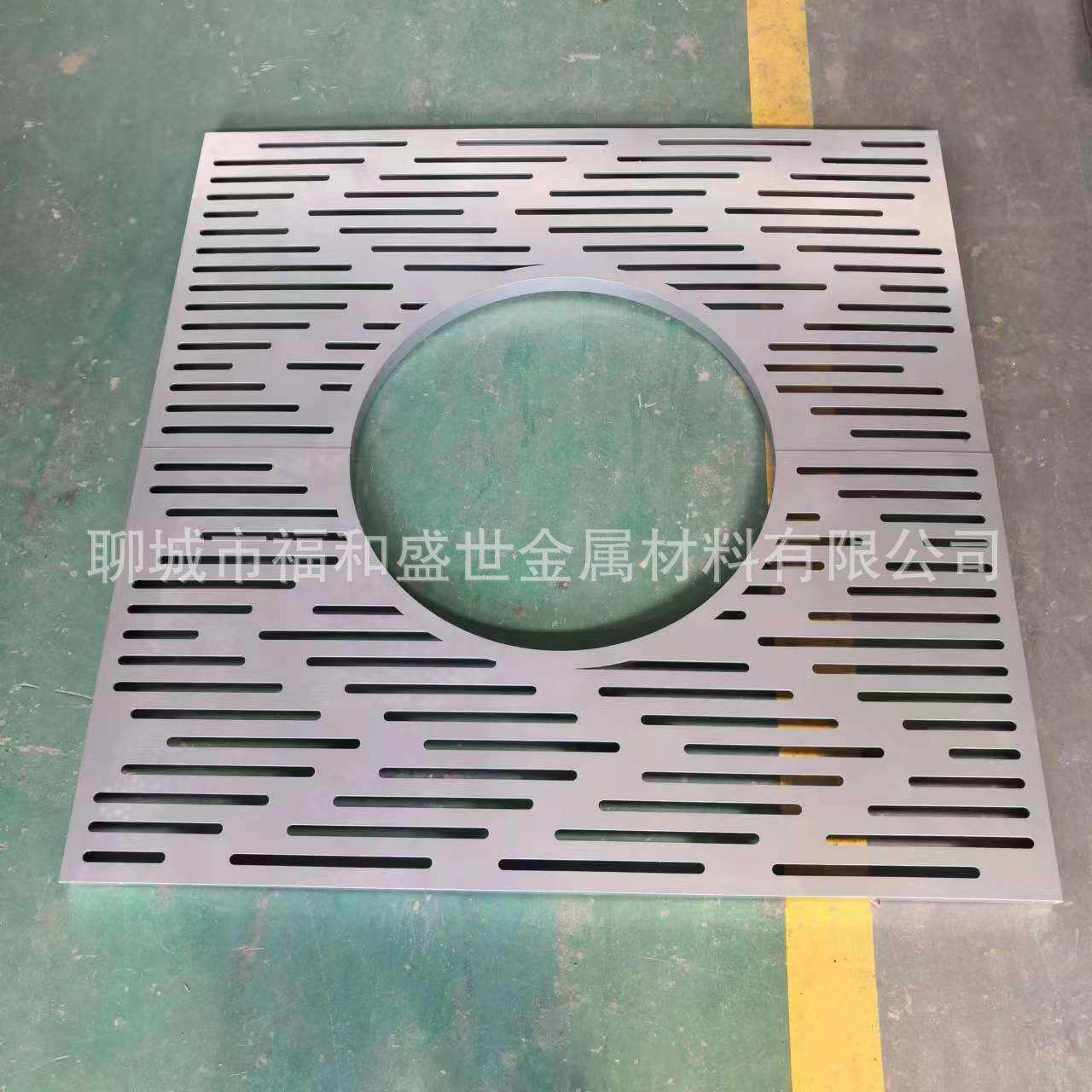 钢板切割树池篦子不锈钢树坑盖板市政园林护树板铸铁树箅子