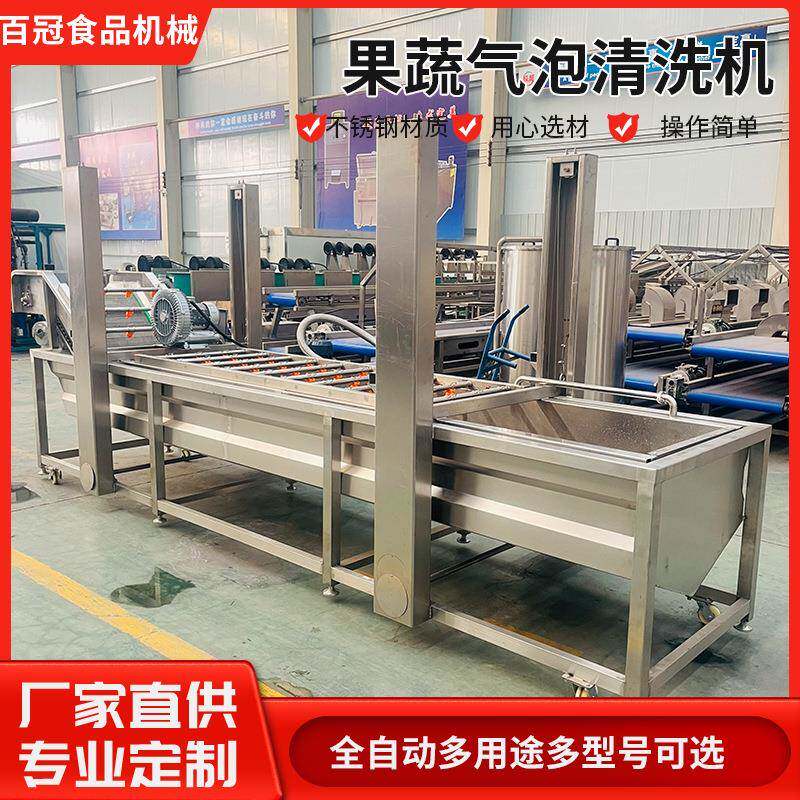 果蔬清洗机气泡冲浪喷淋臭氧洗果机臭氧去农残清洗设备