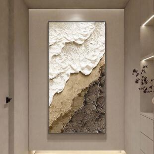 入户饰玄关正对象墙客海厅装画抽艺术走廊过道挂画浪现2310213代