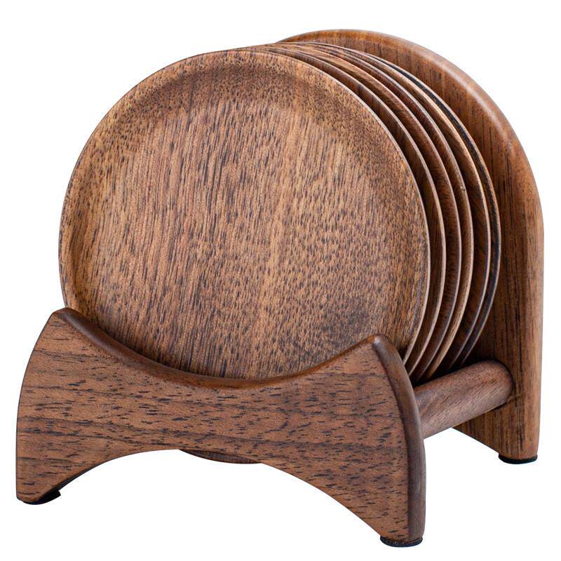 胡桃木创意茶杯垫家用茶道茶杯咖啡隔热垫套装杯垫木质杯垫,餐饮具,茶具礼盒,淘宝优惠券,粉丝福利购,淘宝优惠卷