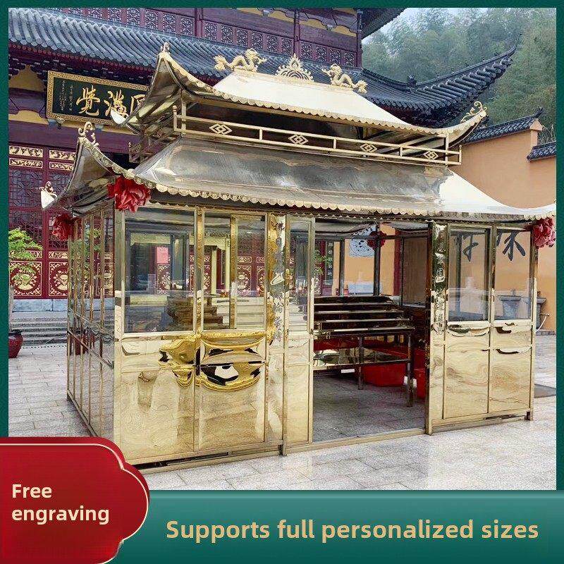 寺院宗祠不锈钢蜡烛台 户外露天寺庙电子烛台供灯房可定制