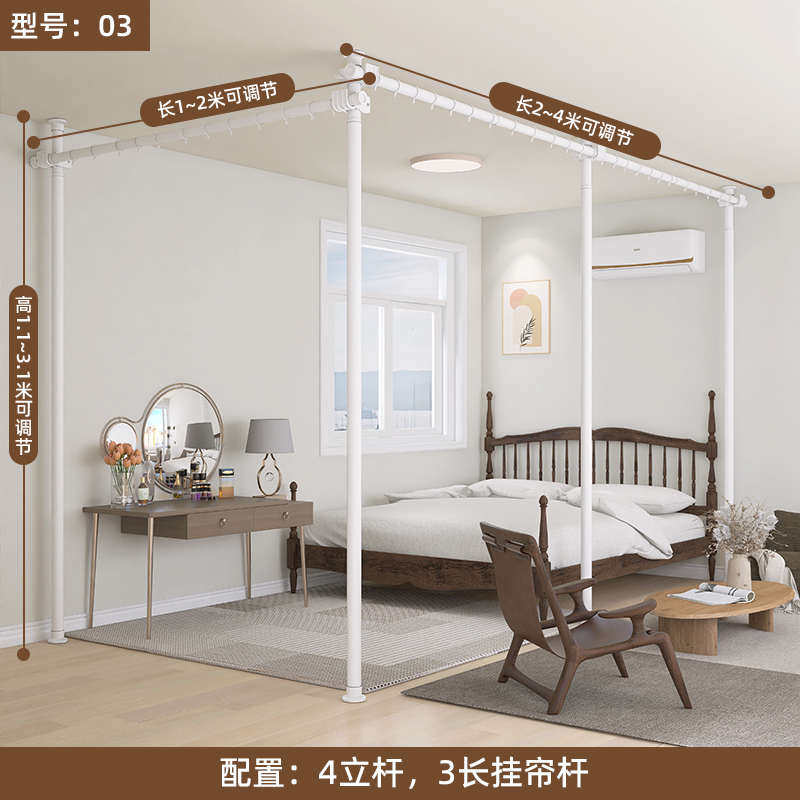 隔断帘客厅租房临时屏风隔断做房间一房变两房卧室分隔帘床遮挡帘