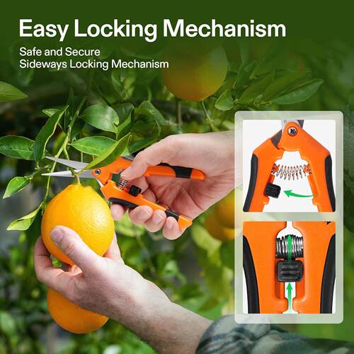 Gardening Scissors Pruning Shears Snips with Spring Loaded