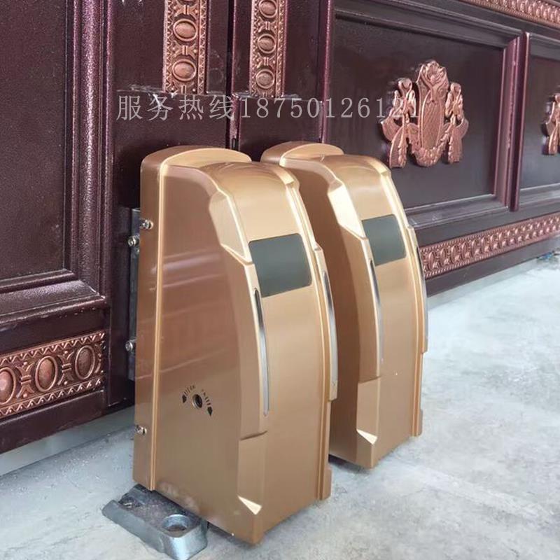 赛诺开门机豪华别墅大门铁艺大门庭院门八字平开门机自动开门机