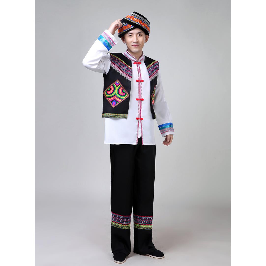 高档新成人男诺士基族舞蹈服演出服少民族特数色传统服装表演服款