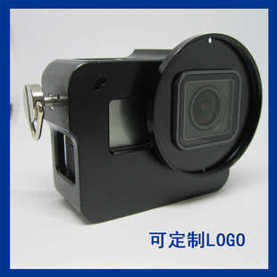 gopro配件 厂家直销 hero5 配UV保护镜 7铝合金保护壳 五金狗笼