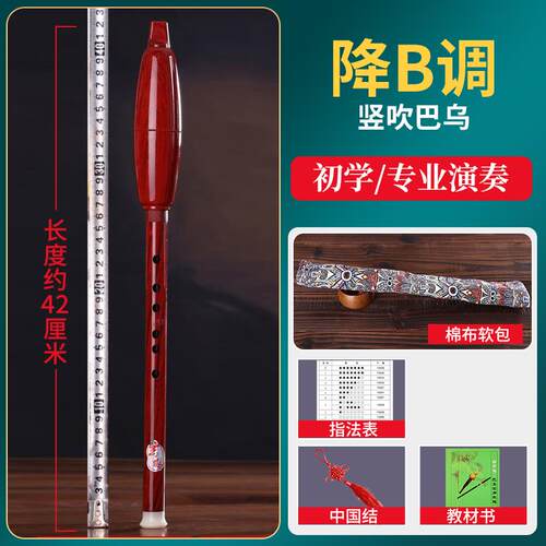 正品巴乌乐器竖吹人大专学业演奏小学生初入门音成量G/F调 单管乐