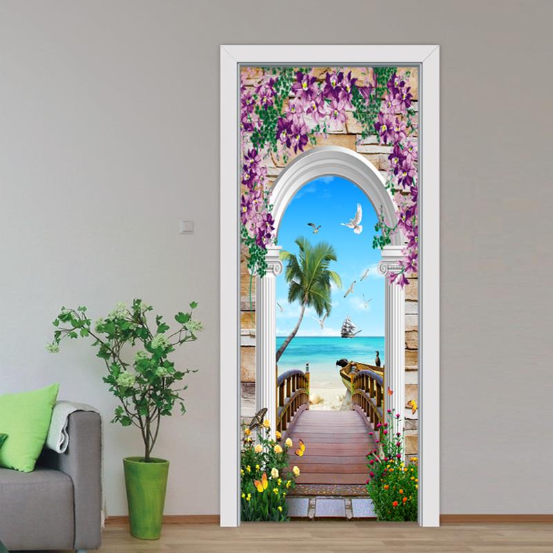 门贴纸整张翻新自粘木门卧室门玻璃门装饰贴电梯贴膜墙贴画q22图片