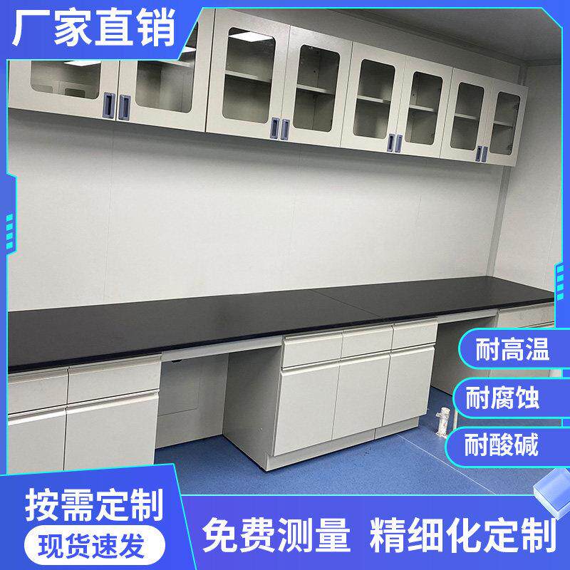 河南实验室工作台实验台化验室实验桌子通风柜全钢边台钢木实验台