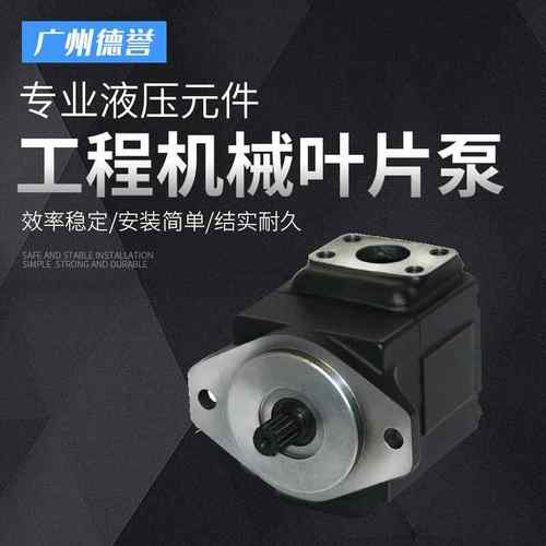 工程机械叶片泵注塑机兼用低噪音叶片泵机床液压系统压叶片泵