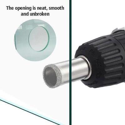 10 Pcs Tile Marble Glass Ceramic Hole Saw Drilling Bits