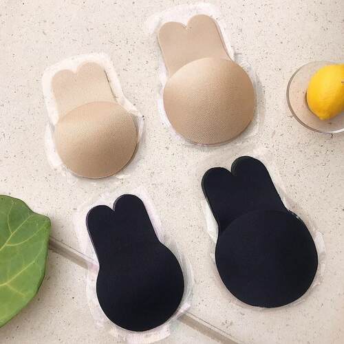 Rabbit Nipple Cover Bra Pads Women Push Up Bras Self Adhesiv