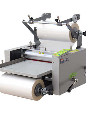 覆膜机全自动覆大钢辊可调速自动冷热裱高速A3覆膜机L386盛世阳光